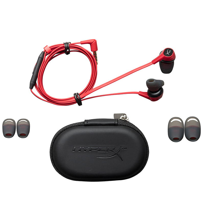 送收纳包耳塞 HYPERX 云雀入耳式耳机手机电脑吃鸡游戏耳塞